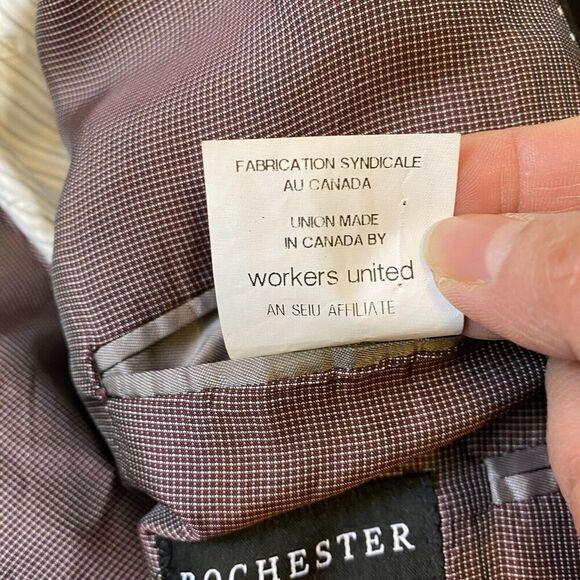 Y2K Jack Victor Classic Powell SPJ Wool Blazer Suit Jacket Sport Coat Black 52PL - Picture 9 of 14